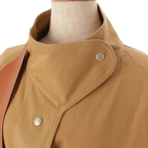 Loewe Patch Pocket Military Parka In Beige
