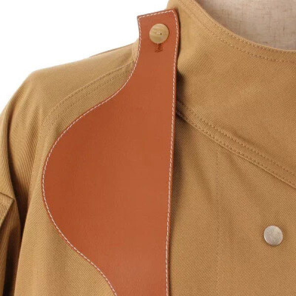 Loewe Patch Pocket Military Parka In Beige