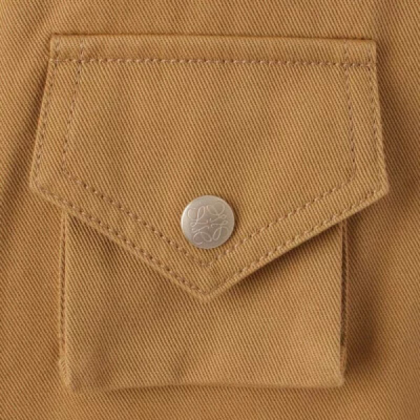 Loewe Patch Pocket Military Parka In Beige