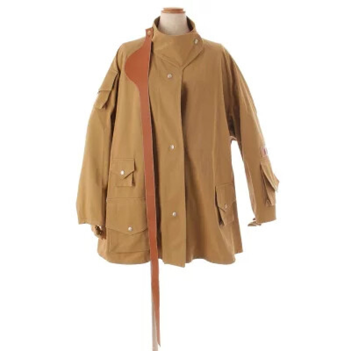 Loewe Patch Pocket Military Parka In Beige