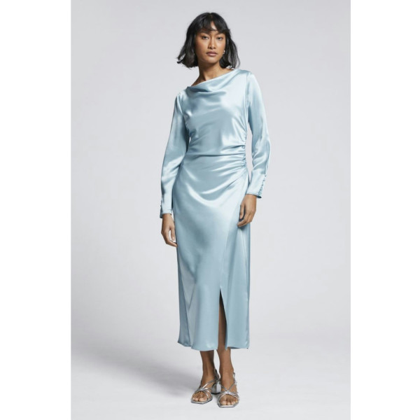 & Other Stories & Other Stories Fitted Waterfall Neckline Dress