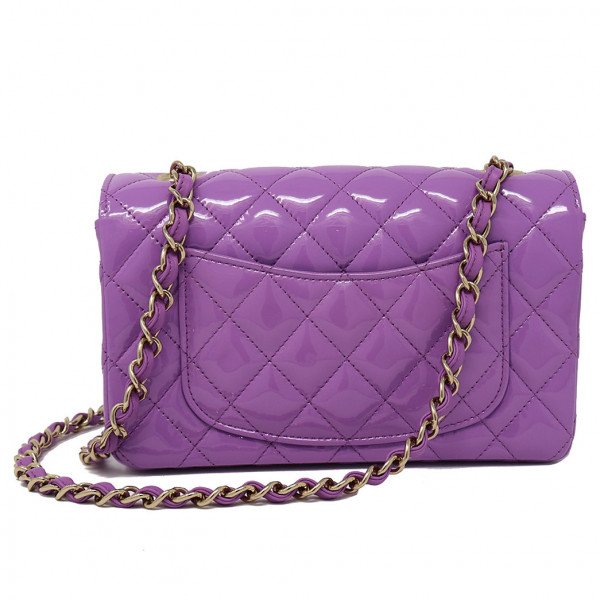 CHANEL Mini Patent Flap Blag