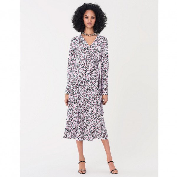 Tilly silk wrap store dress