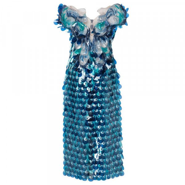 Rent Buy Mary Katrantzou Runway Water Sequin Dress MY WARDROBE HQ