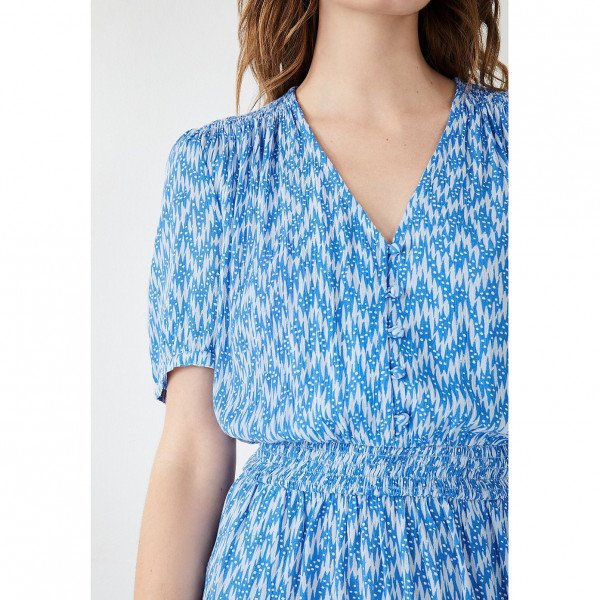 Hush Pip Midi Dress In Zig Zag