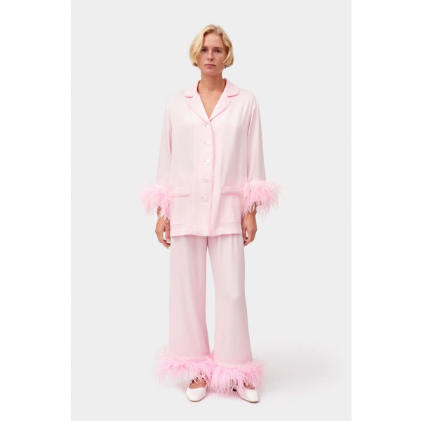 Sleeper Sleeper Feather Trim Pyjamas