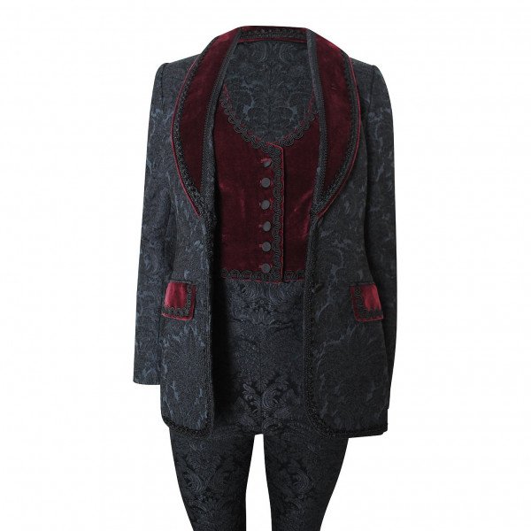 DOLCE & GABBANA Brocade & Velvet Three Piece Suit