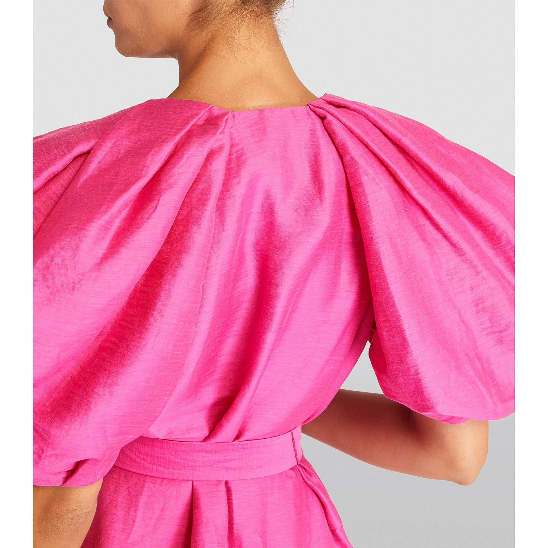 Acler Wheatland Linen-Blend Mini Dress