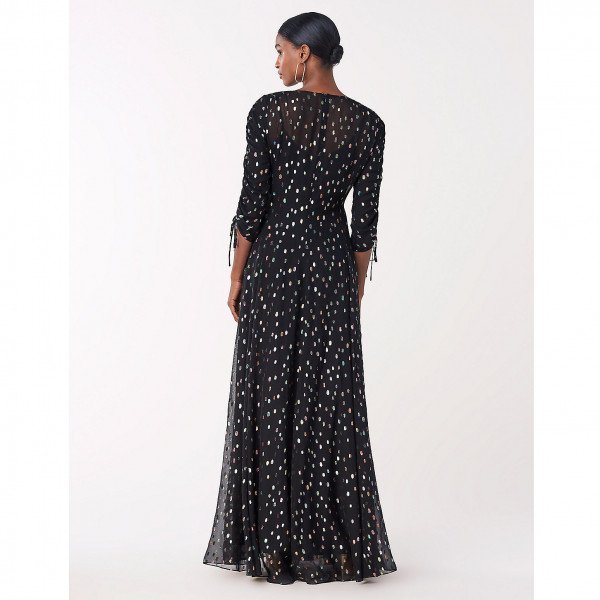 Diane von Furstenberg Bellona Metallic Dot Gown