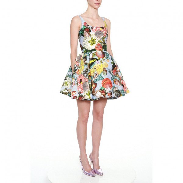 Mary Katrantzou Tivolio Shell Print Dress