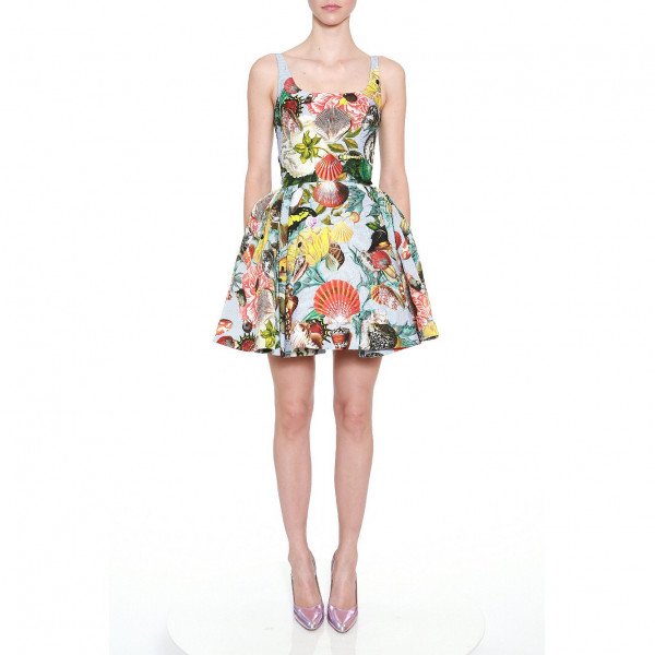 Mary Katrantzou Tivolio Shell Print Dress