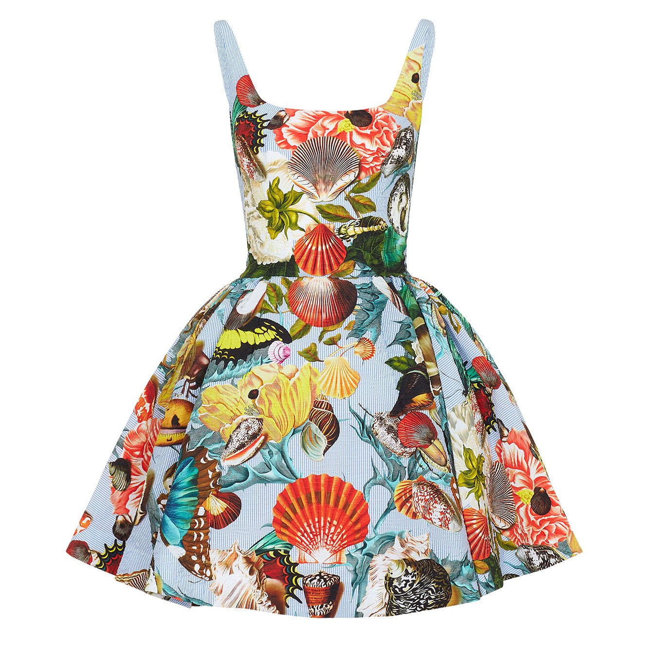 Mary Katrantzou Tivolio Shell Print Dress