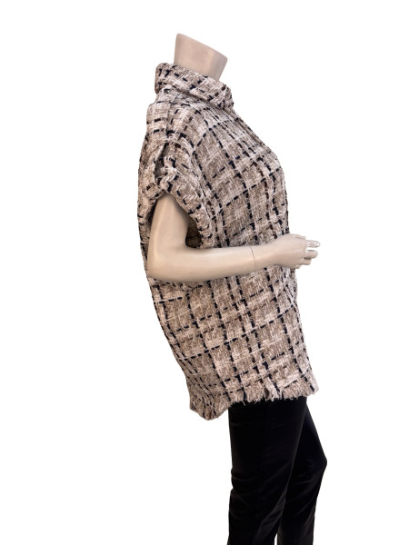 IRO Textured Tweed Short-Sleeve Jacket