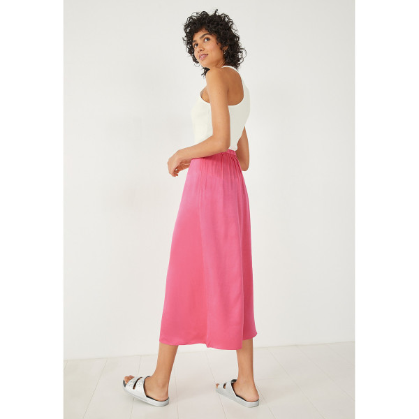 Hush Marisa Satin Midi Skirt