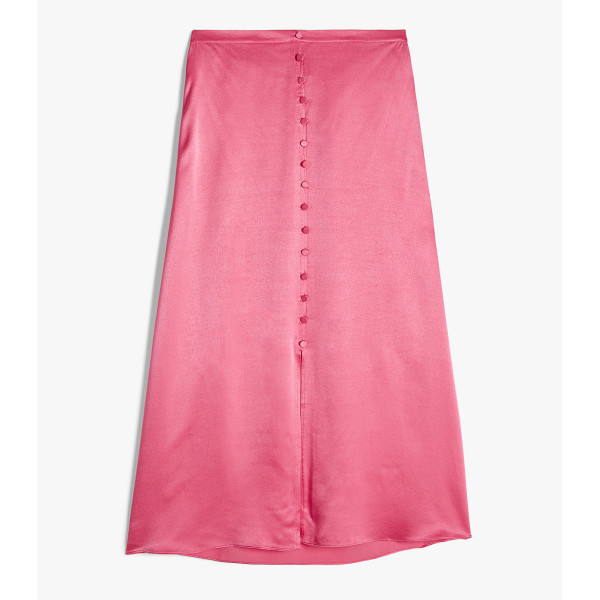 Hush Marisa Satin Midi Skirt