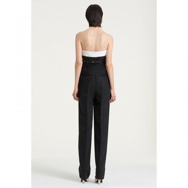 PORTS 1961 Tulip Waist Tuxedo Jumpsuit