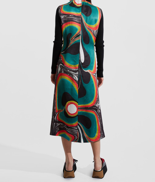 Colville Knot Marble Print Dress