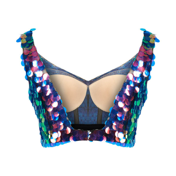 Barrus London Iris Sequin Crop Top