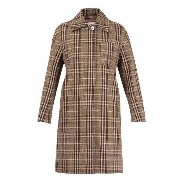 Victoria Beckham Check Coat