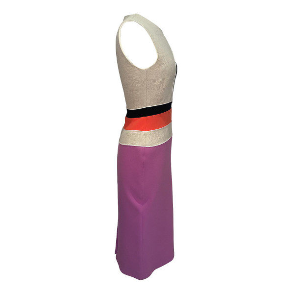 Roksanda Colour-Block Sleeveless Midi Dress