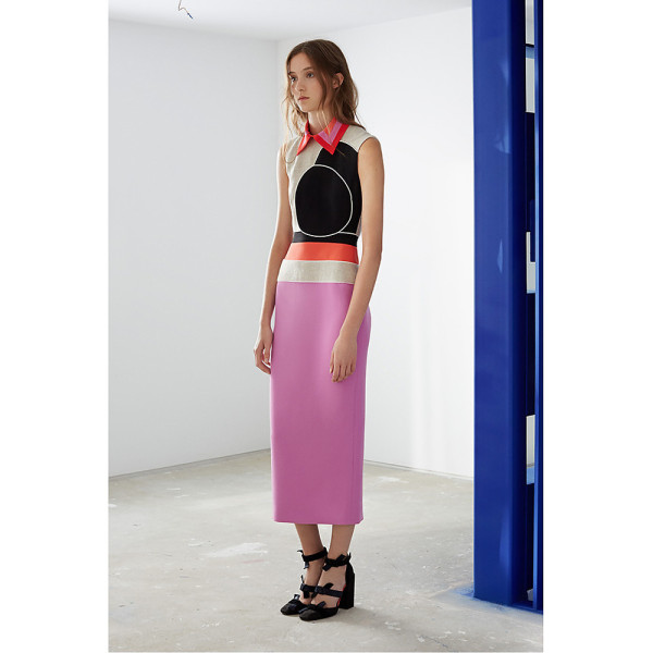 Roksanda Colour-Block Sleeveless Midi Dress