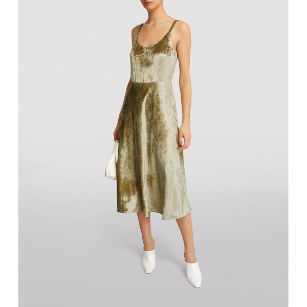 Vince silk discount midi dress