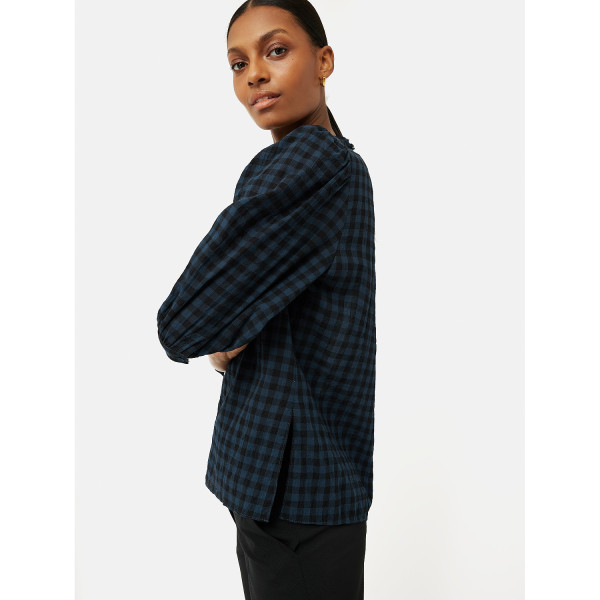 Jigsaw Cotton Gingham Cicelly Top