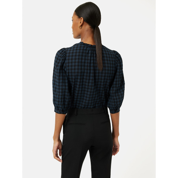 Jigsaw Cotton Gingham Cicelly Top