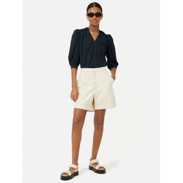 Jigsaw Cotton Gingham Cicelly Top