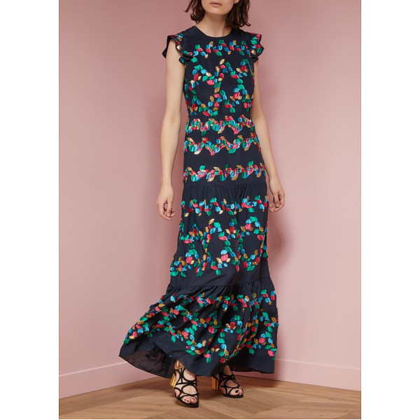 Peter Pilotto Appliqué Maxi Dress