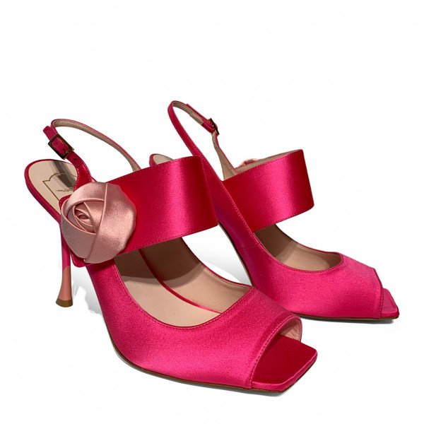 Roger Vivier Rose Button Sandals