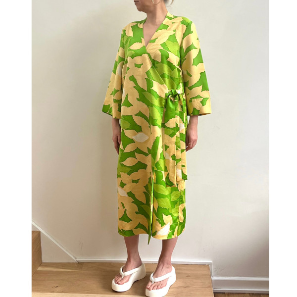 Hit Parade Spring Leaf Star Wrap Dress