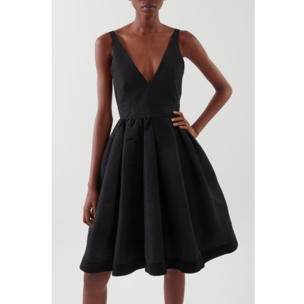 COS Deep V-Kneck Dress