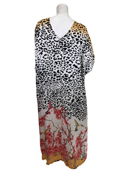 Christine Leopard Print Silk Dress