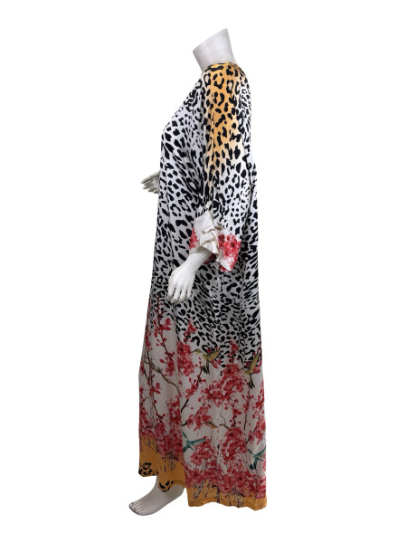 Christine Leopard Print Silk Dress