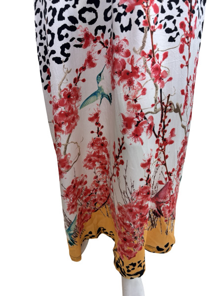 Christine Leopard Print Silk Dress