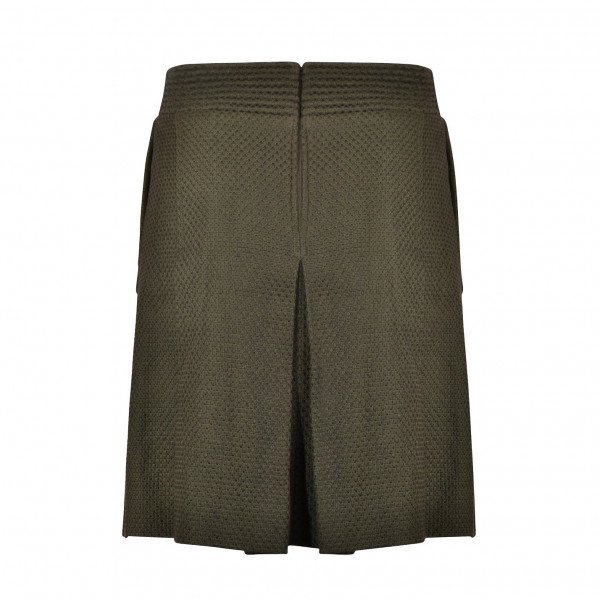 CHANEL Textured Cotton Skirt