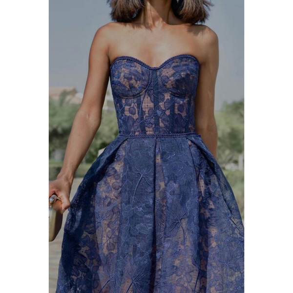 Nadine Merabi Olivia Navy Dress