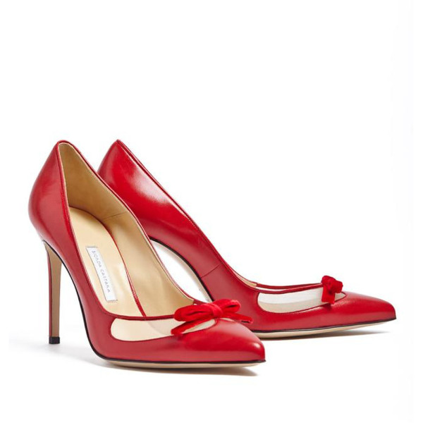 Bionda Castana Beatrix Patent Bow-Detail Pumps