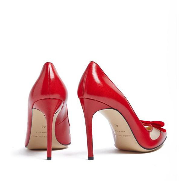 Bionda Castana Beatrix Patent Bow-Detail Pumps