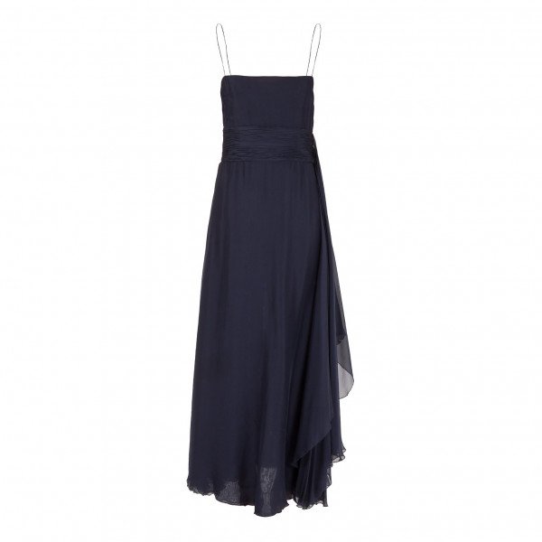 Valentino Sleeveless Ruched Draped Dress