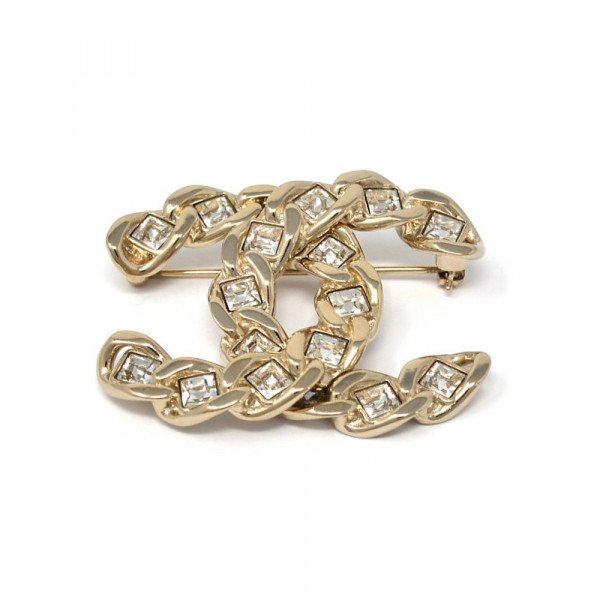 CHANEL Crystal Brooch