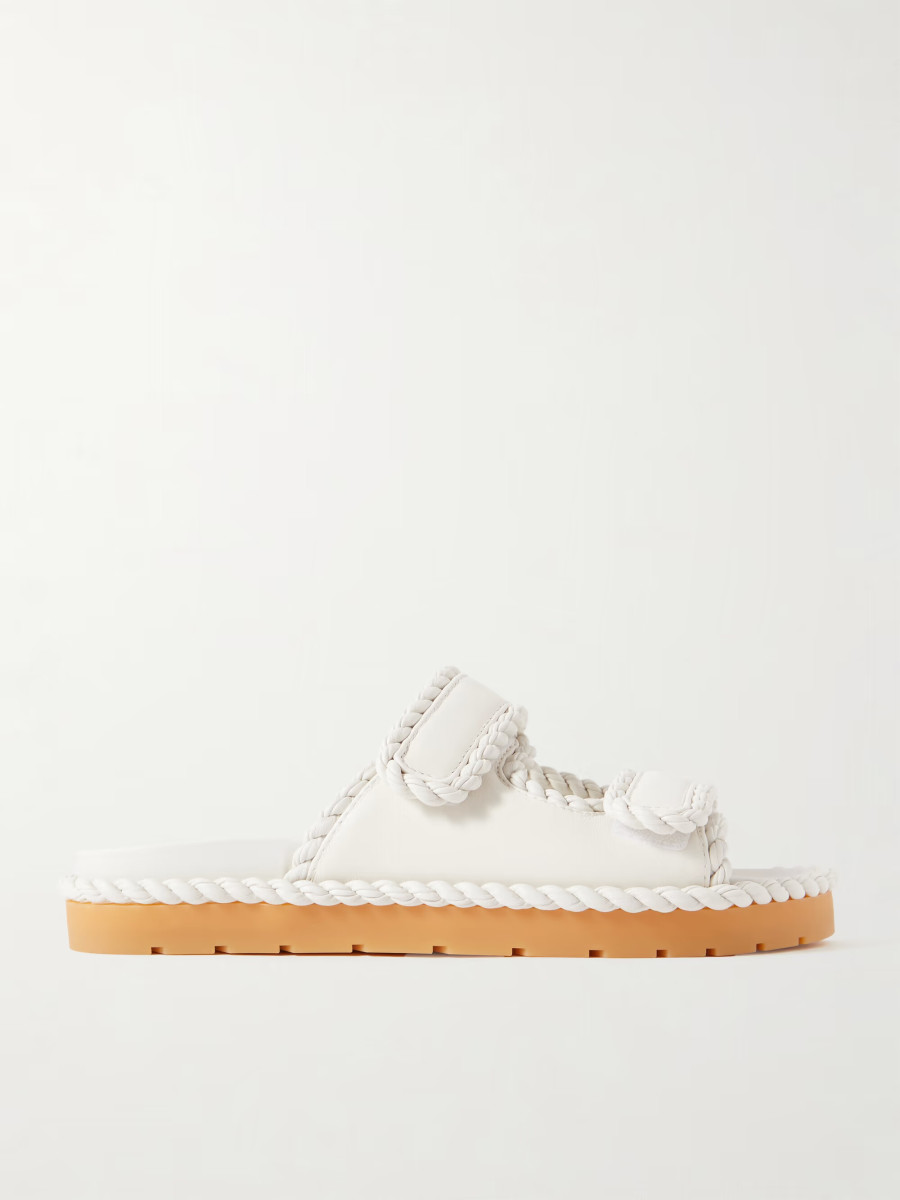 Bottega Veneta Jack braided leather slides