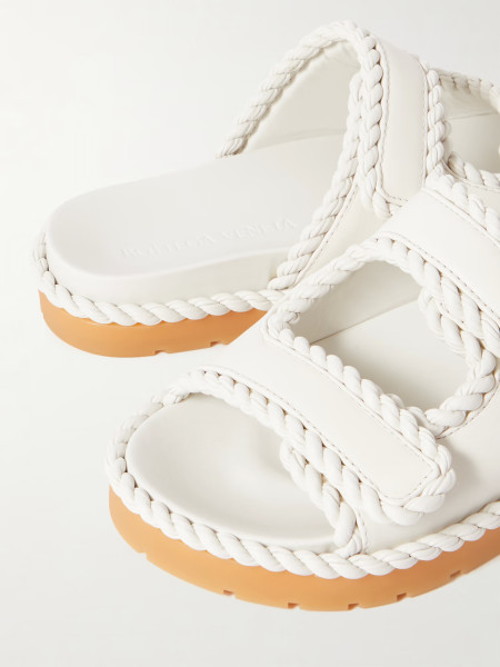 Bottega Veneta Jack braided leather slides