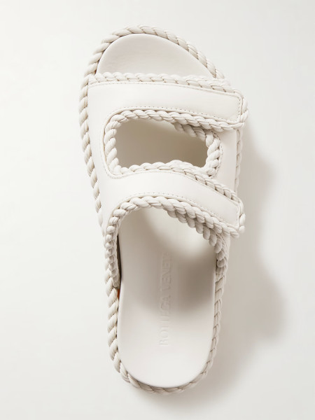 Bottega Veneta Jack braided leather slides