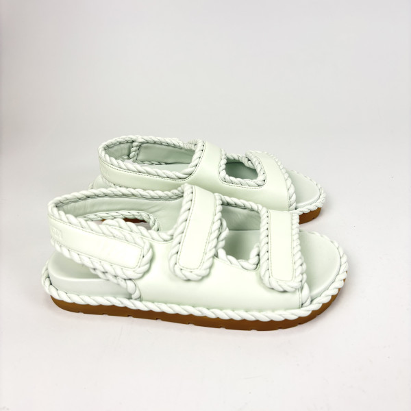 Bottega Veneta Jack braided leather slides