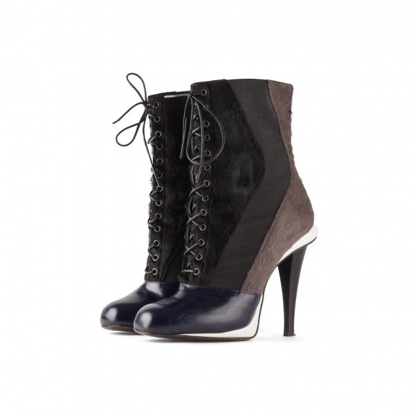 Fendi Panelled Pony Skin Boots