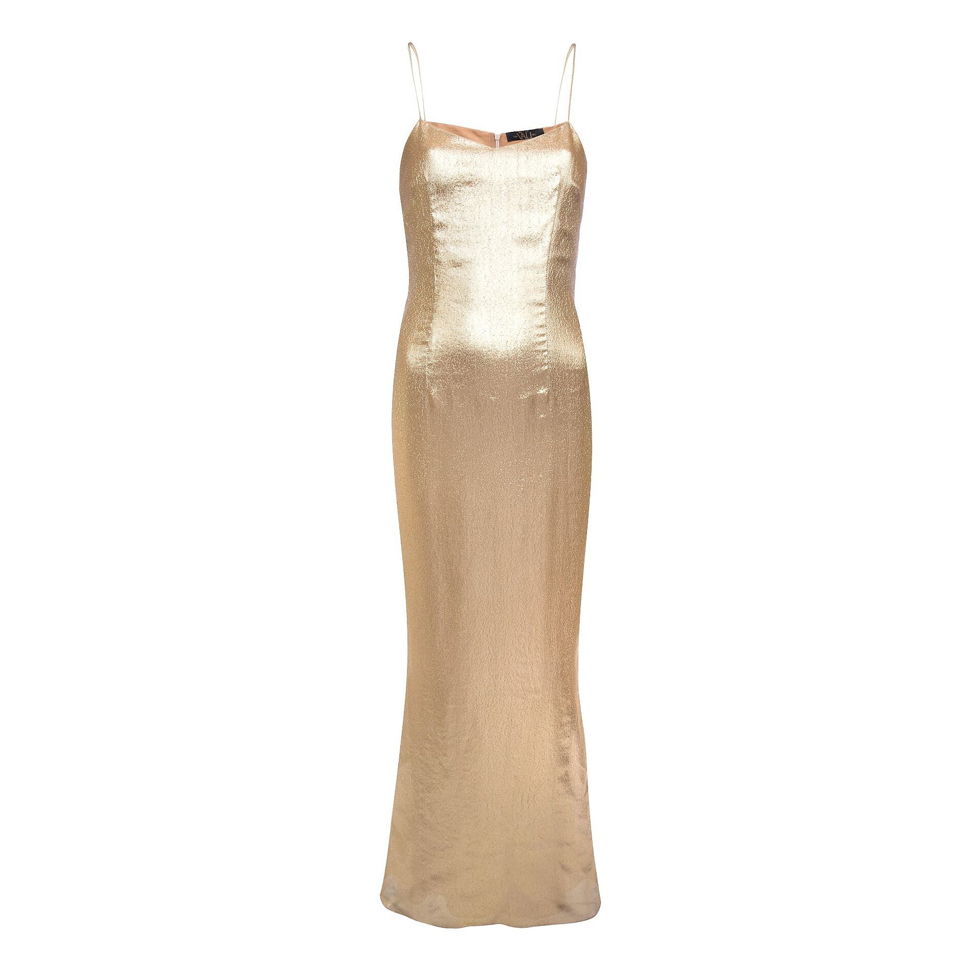 gold lurex dress