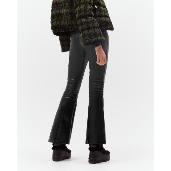 Perfect Moment Faux Leather Aurora Mid-Rise Flare Ski Pant