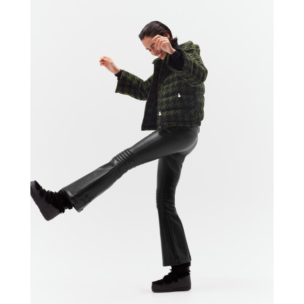 Perfect Moment Faux Leather Aurora Mid-Rise Flare Ski Pant